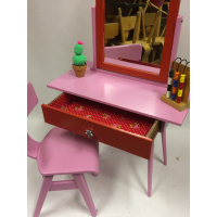 Vintage kaptafeltje in roze nr 127